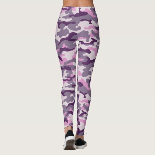 Leggings Tons de camouflage rose (Dos)