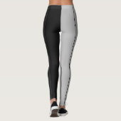 Leggings Tons de Gris Motif Élégant (Dos)