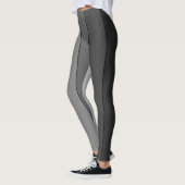 Leggings Tons de Gris Motif Élégant (Gauche)