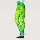 Leggings Tons de vert Mandala Abstrait (Gauche)