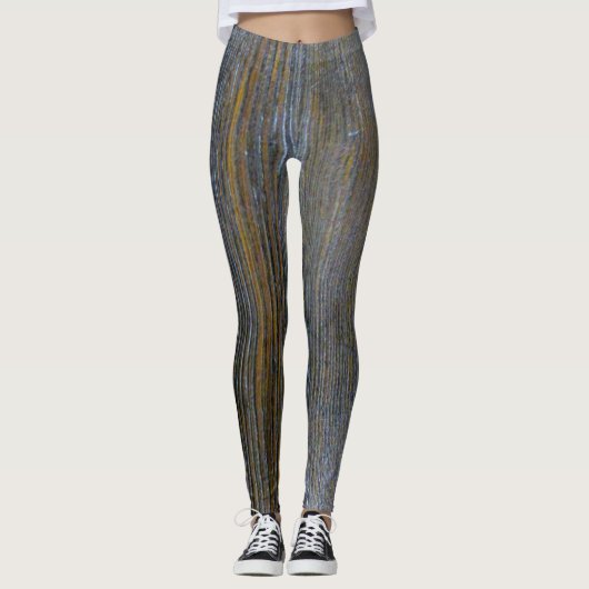 Leggings Tons en bois rustiques de guêtres faites sur (Devant)