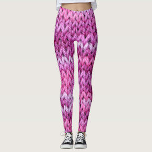 Leggings Tons pourpres Tissus tricotés Texture