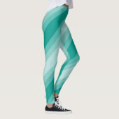 Leggings Tons turquoises Grandes Modèles Femmes Moderne Élé (Droite)