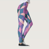 Leggings Tons violet et rose (Droite)