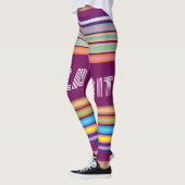 Leggings Top Qualité Doublure colorée belle (Gauche)