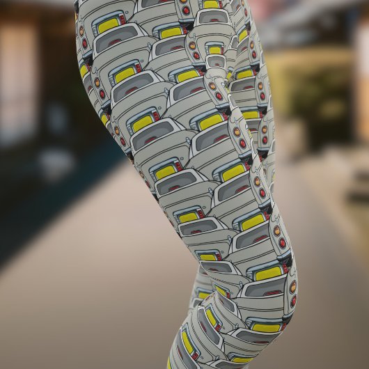Leggings Topaz Mist Figaro Voiture Motif Figarations Leggat