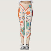 Leggings Topographie de l'amour (Devant)