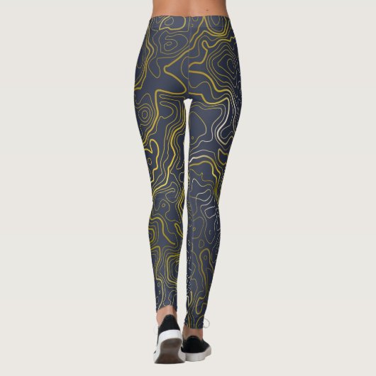 Leggings Topographie or (Dos)