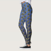 Leggings Tortue de mer bleu vert (Gauche)