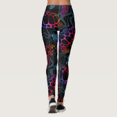 Leggings Tortue de mer psychédélique : Boho Ocean (Dos)