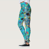 Leggings Tortue de mer tropicale hawaïenne de poissons de (Gauche)