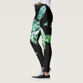 Leggings Tortue de mer verte (Gauche)