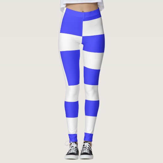 Leggings Total du drapeau grec (Devant)