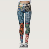 Leggings Totems dynamiques du groupe ethnique mongol (Devant)