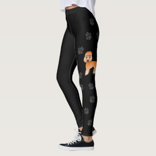 Leggings Toucan Caniche Jouet Mignon Chien Avec Pattes Noir