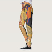 Leggings Toucans sur branches, motif tropical sans soudure. (Gauche)