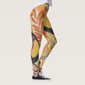 Leggings Toucans sur branches, motif tropical sans soudure. (Droite)