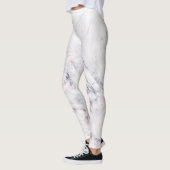 Leggings Touche de Rose blanc gris marbre tourbillon chic t (Gauche)