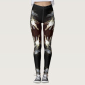 Leggings Touches métalliques Steampunk Chic (Devant)