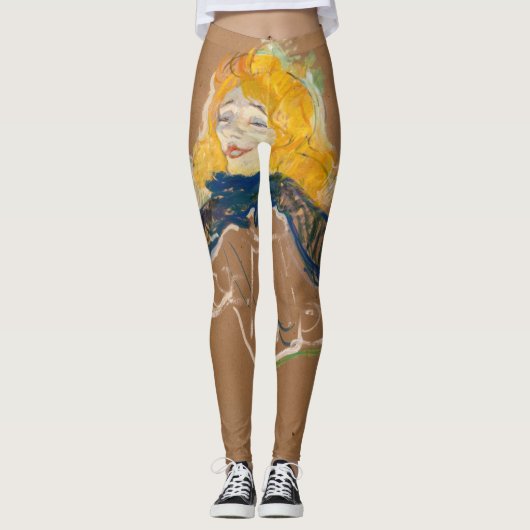 Leggings Toulouse-Lautrec - Yvette Guilbert Singing (Devant)
