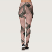 Leggings Tour Eiffel Motif sur rose (Dos)