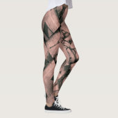 Leggings Tour Eiffel Motif sur rose (Droite)