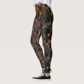 Leggings tourbillon coloré abstrait (Gauche)