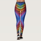 Leggings Tourbillon coloré en plume (Dos)