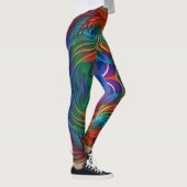 Leggings Tourbillon coloré en plume (Droite)
