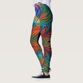 Leggings Tourbillon coloré en plume (Gauche)