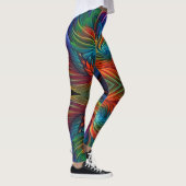Leggings Tourbillon coloré en plume (Droite)