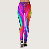 Leggings Tourbillon de Couleur : Conception Dynamique (Dos)