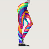 Leggings Tourbillon de Couleur : Conception Dynamique (Droite)