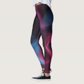 Leggings Tourbillon de fumée rose et bleue (Gauche)