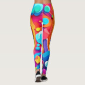 Leggings Tourbillon d'imagination colorée (Dos)