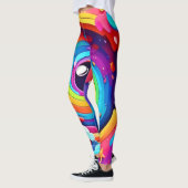 Leggings Tourbillon d'imagination colorée (Gauche)