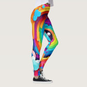 Leggings Tourbillon d'imagination colorée (Droite)