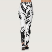 Leggings tourbillon noir et blanc (Dos)