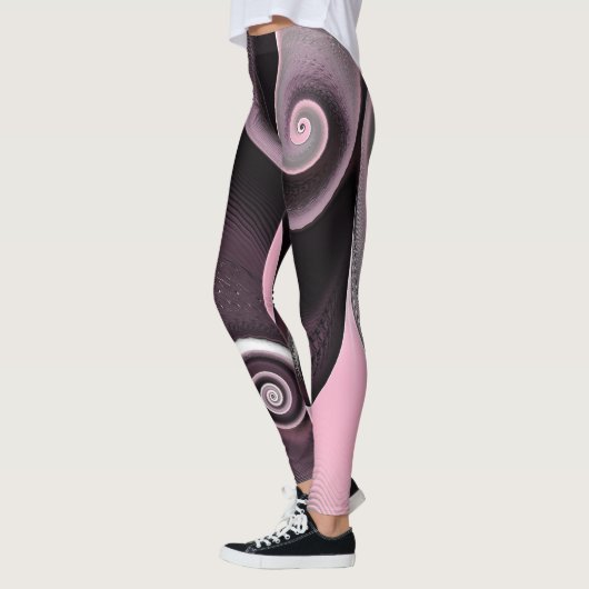 Leggings Tourbillon rose 45 (Gauche)