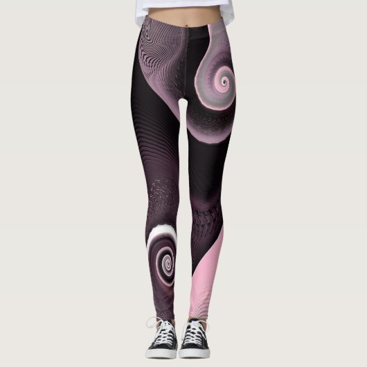 Leggings Tourbillon rose 45 (Devant)