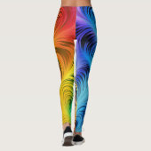 Leggings Tourbillonnant arc-en-ciel (Dos)