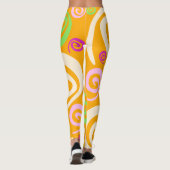 Leggings Tourbillons Abstraits (Dos)