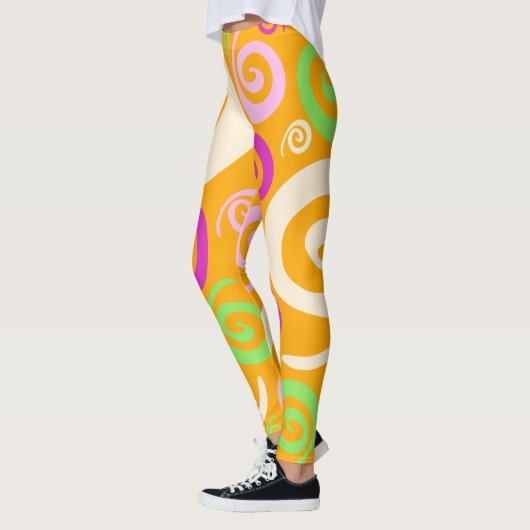 Leggings Tourbillons Abstraits (Gauche)