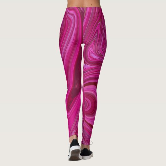Leggings Tourbillons roses (Dos)
