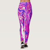 Leggings Tourbillons roses et violets (Dos)