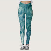 Leggings Tourbillons verts (Devant)