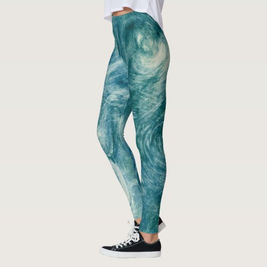 Leggings Tourbillons verts (Gauche)