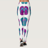 Leggings Tourner : Blanc Vintage. (Dos)