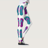 Leggings Tourner : Blanc Vintage. (Droite)
