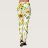 Leggings Tournesol aquarelle (Dos)